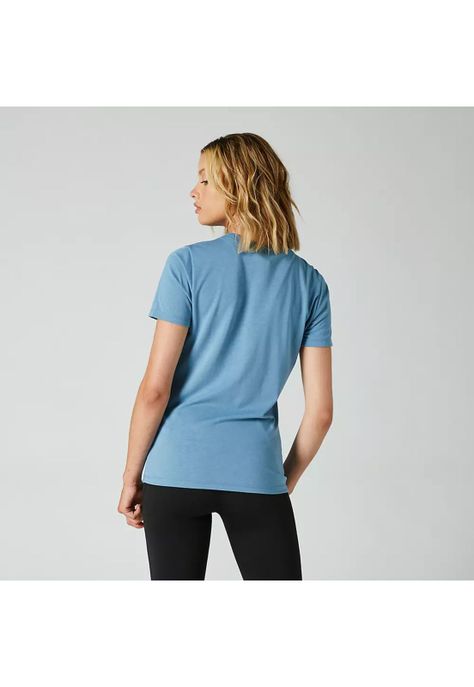 Polera Lifestyle Mujer Pinnacle Celeste Fox-1