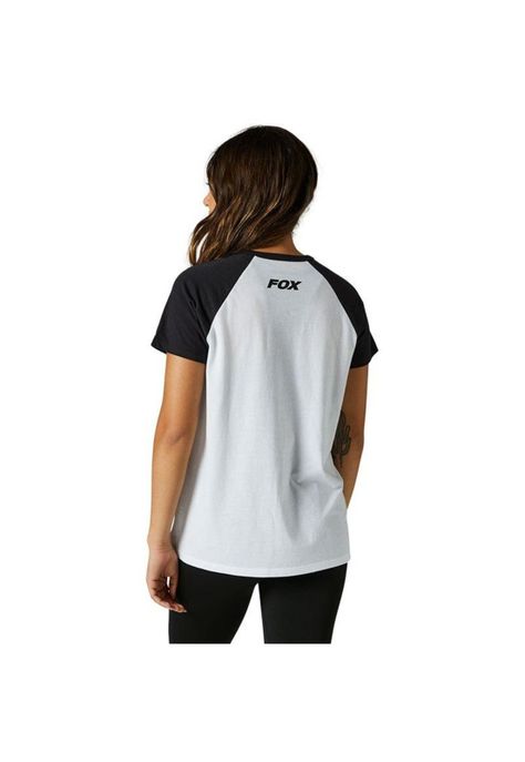 Polera Lifestyle Mujer Karrera Raglan Blanco Fox-1