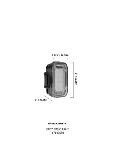 Luz Bicicleta Delantera Grid Negro Blackburn-5
