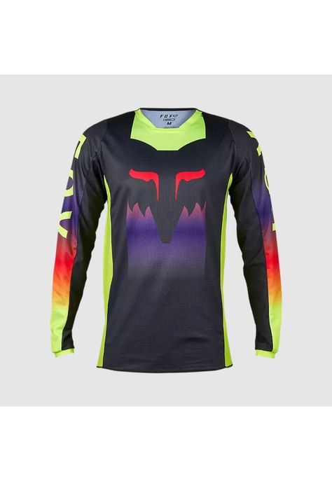 Polera Moto 180 Flora Gris Oscuro Fox-0
