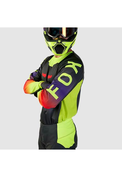 Polera Moto 180 Flora Gris Oscuro Fox-4
