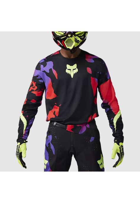 Polera Moto 360 Throttle Negro/Rojo Fox-2