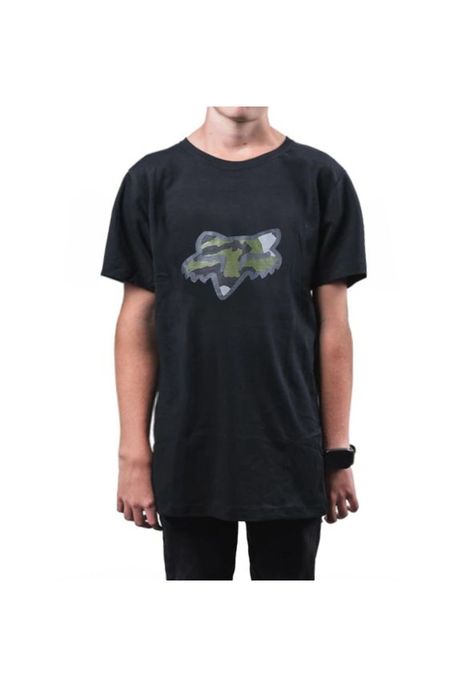 Polera Lifestyle Niño Predator SS Negro Fox-0