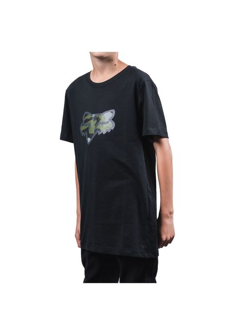 Polera Lifestyle Niño Predator SS Negro Fox-1