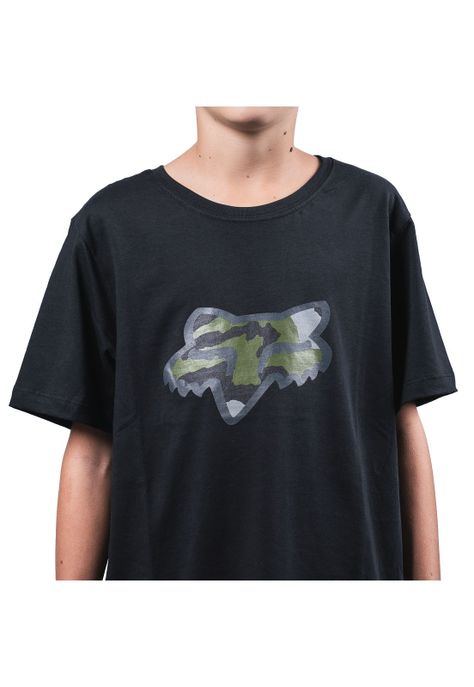 Polera Lifestyle Niño Predator SS Negro Fox-3