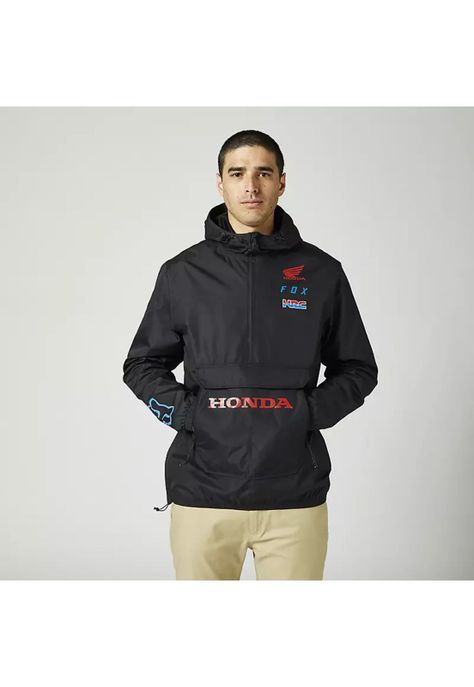 Chaqueta Lifestyle Honda Anorak Negro Fox-0