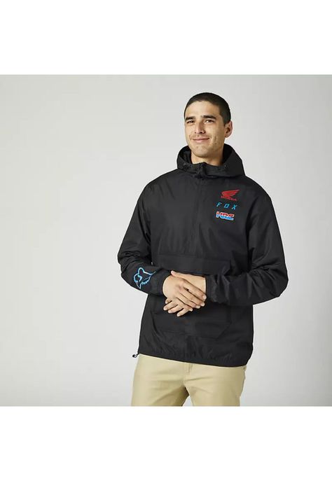 Chaqueta Lifestyle Honda Anorak Negro Fox-2
