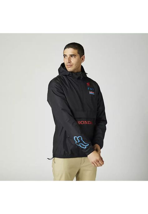 Chaqueta Lifestyle Honda Anorak Negro Fox-4