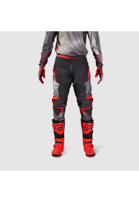 Pantalon Moto 180 Atlas Gris/Rojo Fox-2