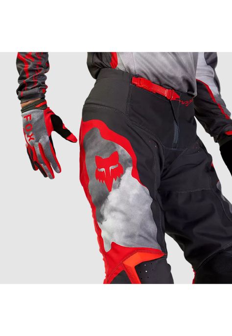 Pantalon Moto 180 Atlas Gris/Rojo Fox-4