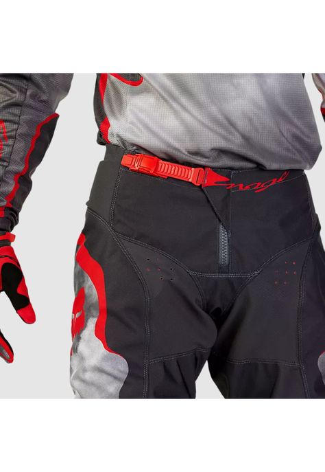 Pantalon Moto 180 Atlas Gris/Rojo Fox-5