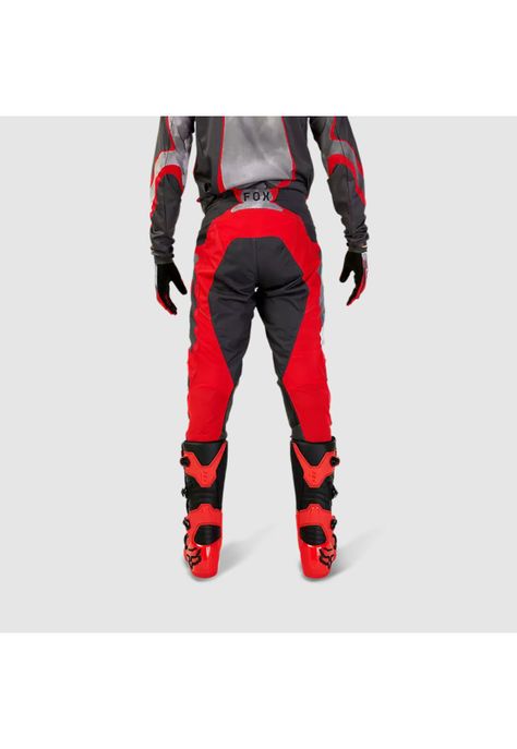 Pantalon Moto 180 Atlas Gris/Rojo Fox-6