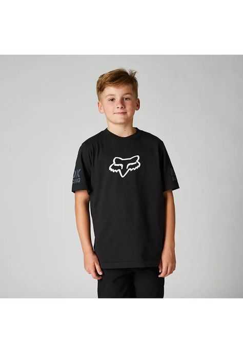 Polera Lifestyle Niño Karrera Negro Fox-0