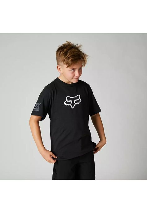 Polera Lifestyle Niño Karrera Negro Fox-2