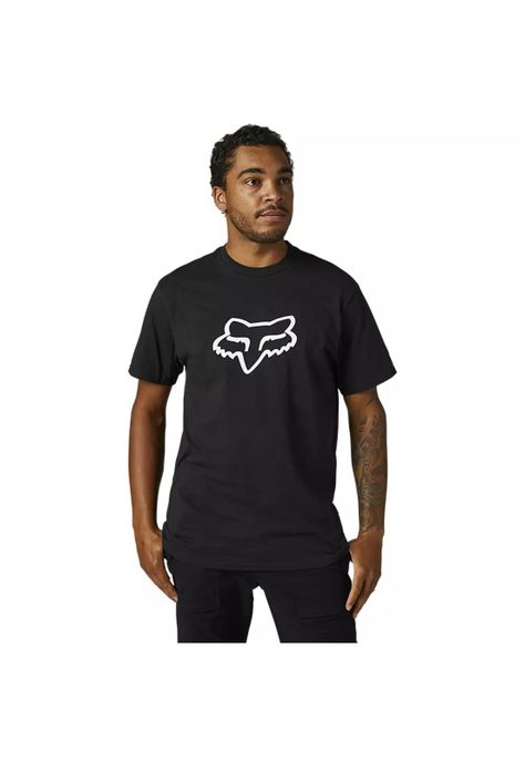 Polera Lifestyle Legacy Head Negro/Blanco Fox-0