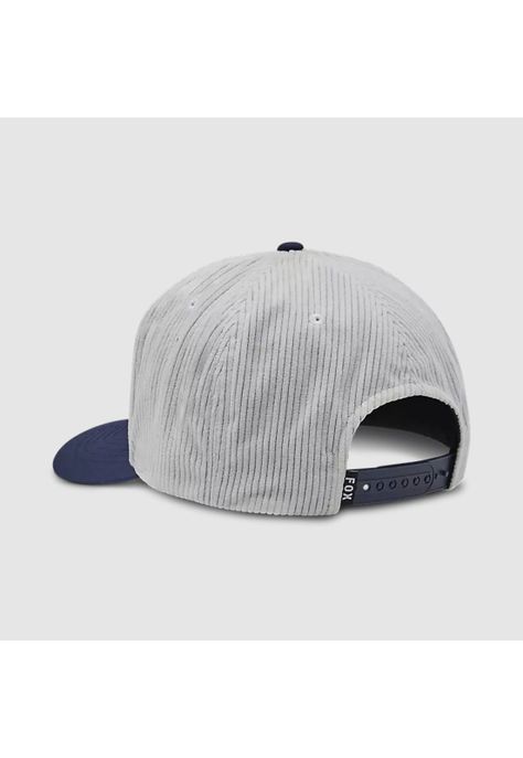 Gorro Jockey Lifestyle Mujer Moto-X Corduroy Gris/Azul Fox-1