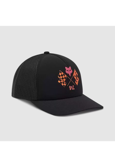 Gorro Jockey Lifestyle Mujer Race Spec Trucker Negro Fox-0