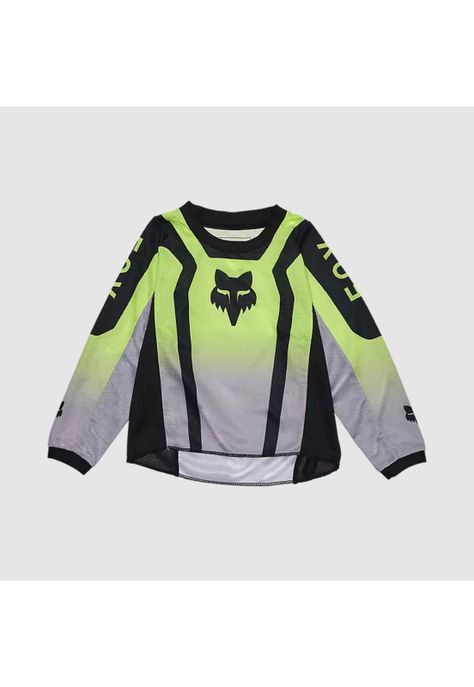 Polera Moto Infantil 180 Lean Amarillo Fox-0