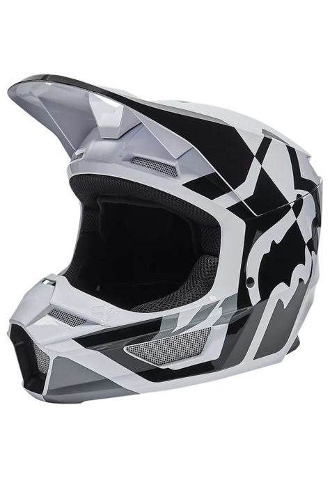 Casco Moto Niño V1 Lux Blanco Fox-1