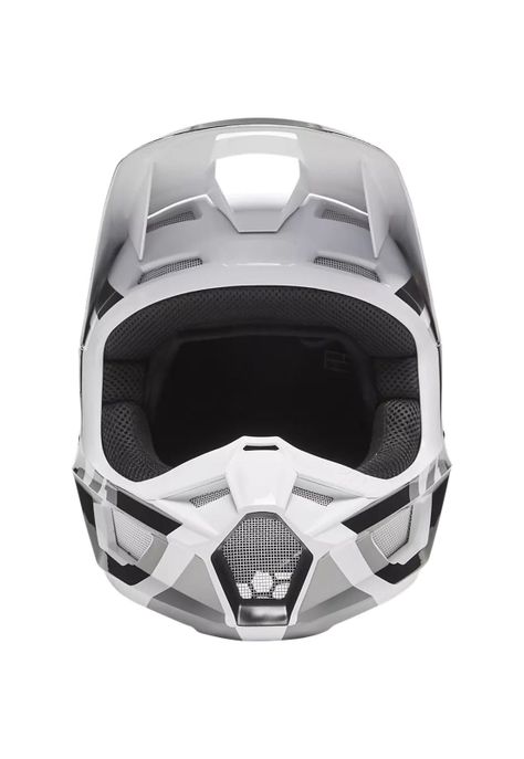 Casco Moto Niño V1 Lux Blanco Fox-4