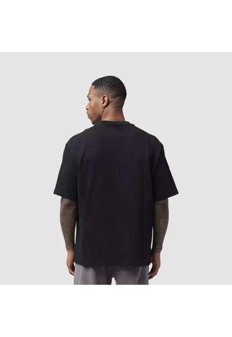 Polera Lifestyle Wordmark Oversized Negro Fox-3