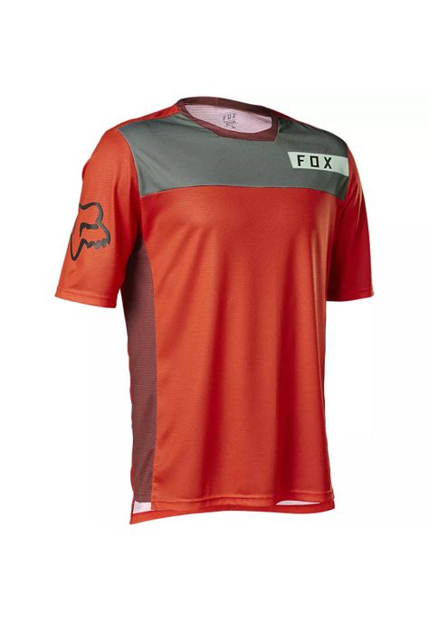 Polera Bicicleta Defend Moth Rojo Fox-0