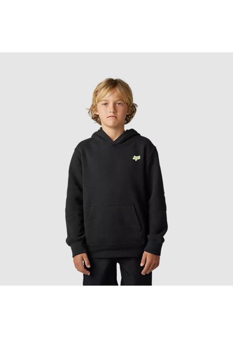 Poleron Lifestyle Niño Morphic Negro Fox-0