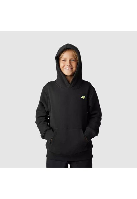 Poleron Lifestyle Niño Morphic Negro Fox-1