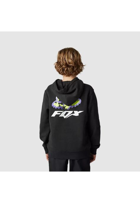 Poleron Lifestyle Niño Morphic Negro Fox-2