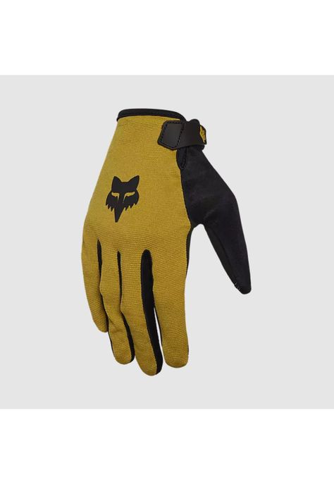 Guantes Bicicleta Ranger Mostaza Fox-0