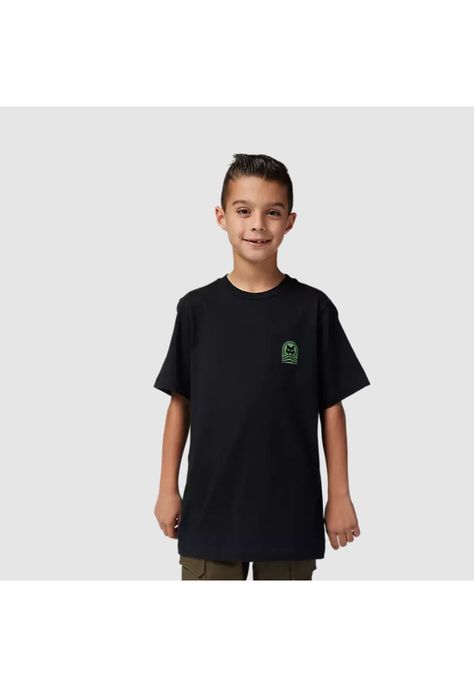 Polera Lifestyle Niño Exploration Negro Fox-0