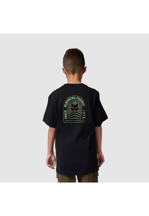 Polera Lifestyle Niño Exploration Negro Fox-1