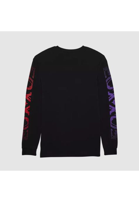 Polera Lifestyle Energy Premium Manga Larga Negro Fox-1