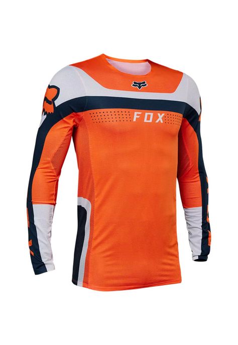 Polera Moto Flexair Efekt Naranjo/Azul/Blanco Fox-0