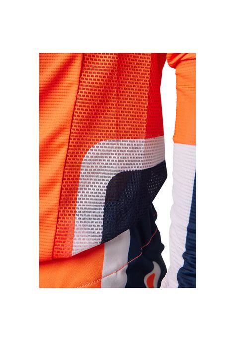 Polera Moto Flexair Efekt Naranjo/Azul/Blanco Fox-4