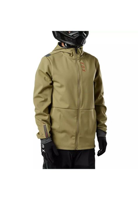 Chaqueta Moto Defend Drive Windblock Zip Cafe Fox-1