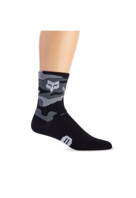 Calcetines Bicicleta Ranger 6" Camo Negro Fox-0