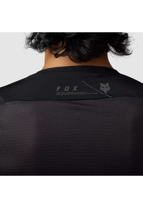 Polera Bicicleta Flexair Ascent Manga Larga Negro Fox-2
