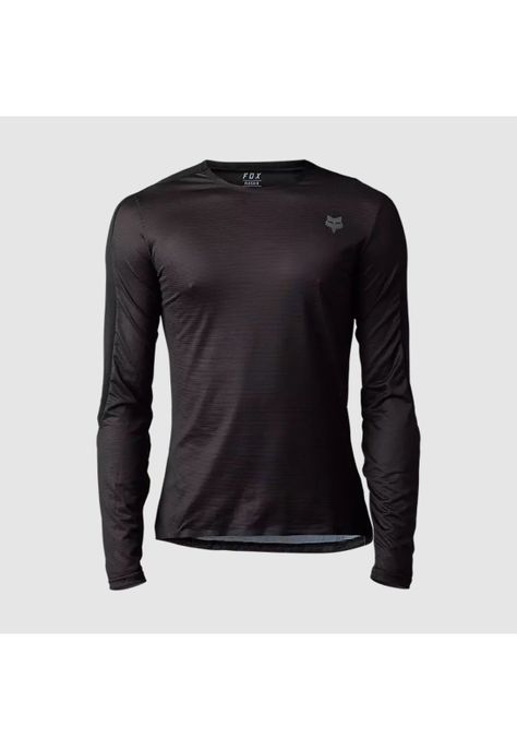 Polera Bicicleta Flexair Ascent Manga Larga Negro Fox-3