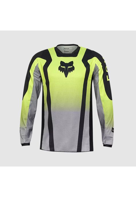 Polera Moto 180 Lean Amarillo Fox-0