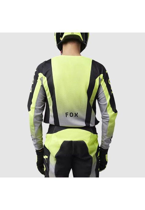 Polera Moto 180 Lean Amarillo Fox-3