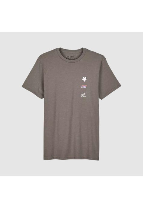 Polera Lifestyle Fox x Honda II Gris Fox-0