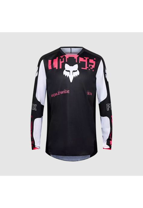 Polera Moto 180 Digi Image Negro Fox-0