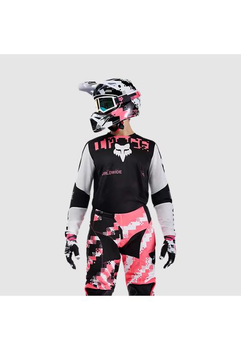 Polera Moto 180 Digi Image Negro Fox-2