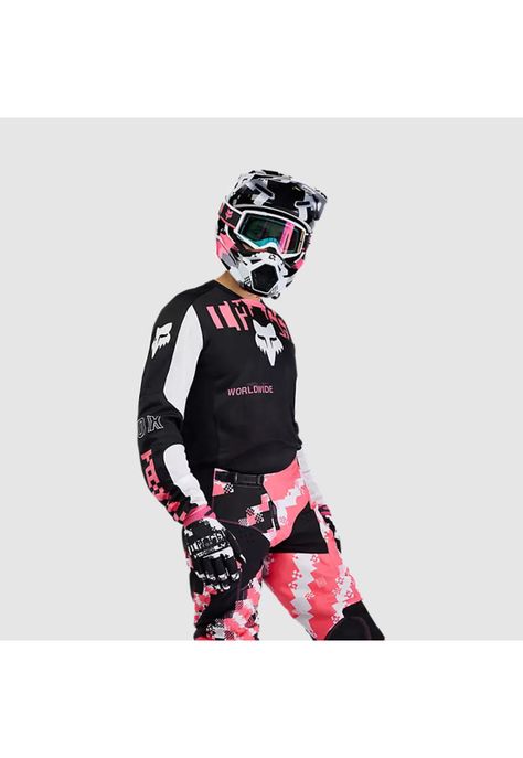 Polera Moto 180 Digi Image Negro Fox-4