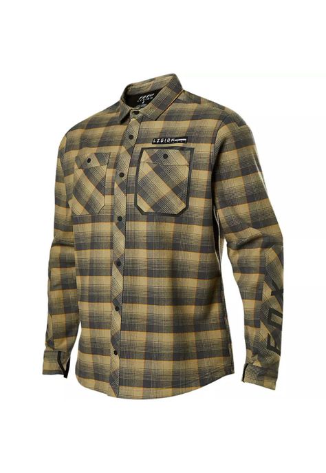 Camisa Moto Defend Drive Windbloc® Café Fox-1