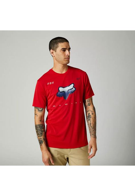 Polera Lifestyle Rkane Head Rojo Fox-0