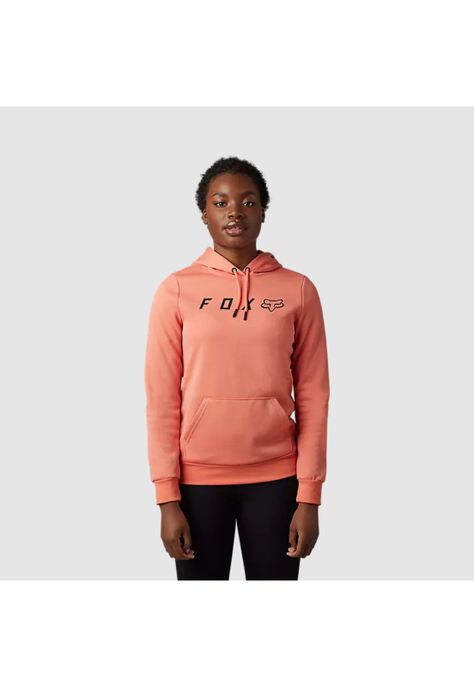 Poleron Lifestyle Mujer Absolute con Capucha Salmon Fox-0