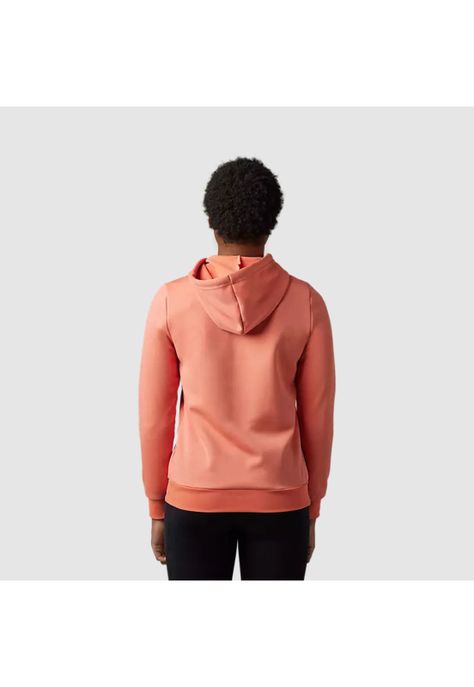 Poleron Lifestyle Mujer Absolute con Capucha Salmon Fox-1