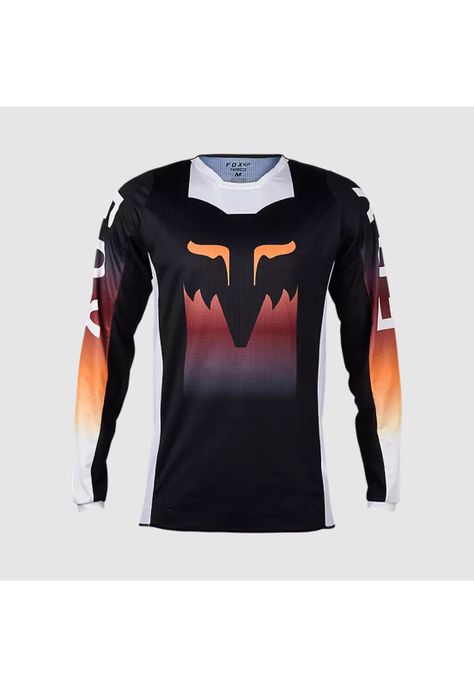 Polera Moto 180 Flora Negro Fox-0